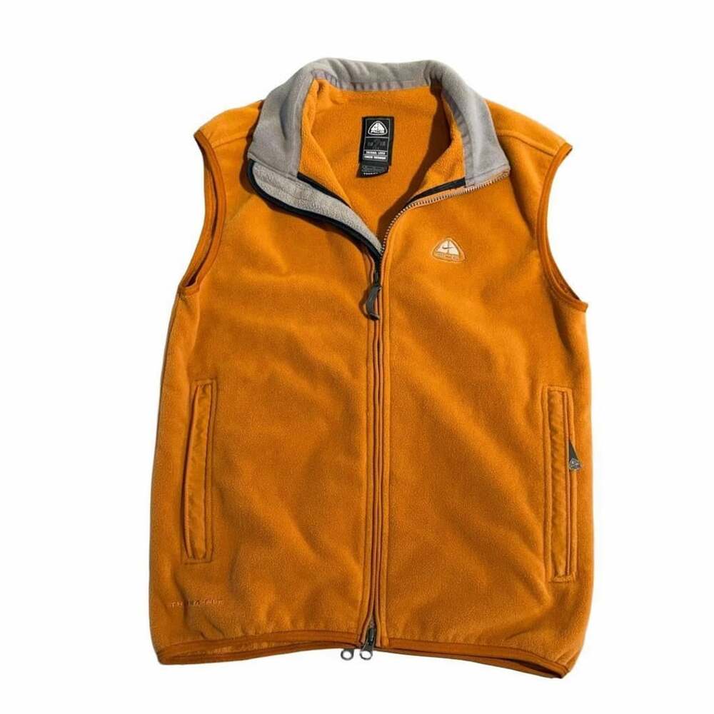 Nike ACG Therma-Fit Fleece Vest Size M Orange